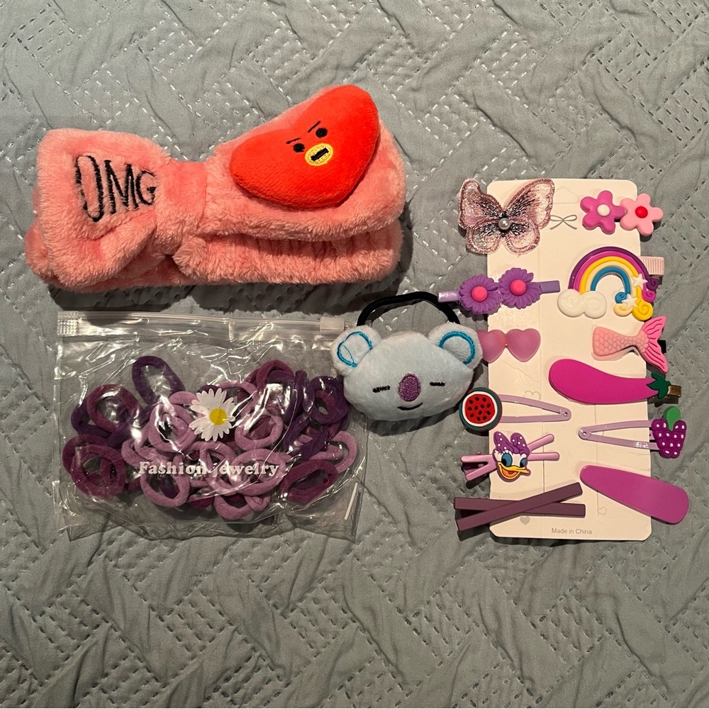 Purple Hair Accessories pack ***GET THE 3 COLORS FOR ONLY USD 10***